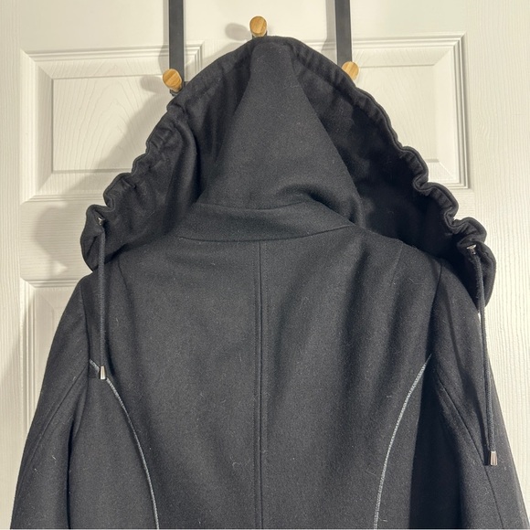 Bijenkorf Collection Eur. sz. 44 (US 12) heavyweight coat, wool blend, winter - Picture 10 of 16